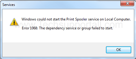 Solved) Print Spooler 1068 - The Dependency Service Can't Start