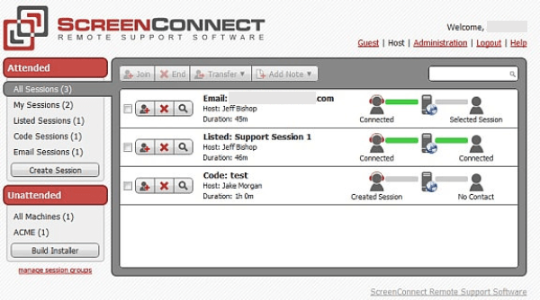 tech support remote access software