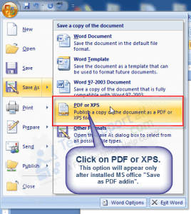 xps to pdf microsoft office 2010