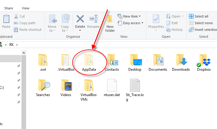 secret folder for windows 10