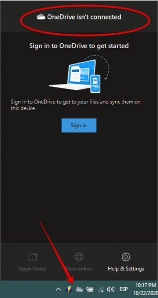 stop microsoft onedrive sign in