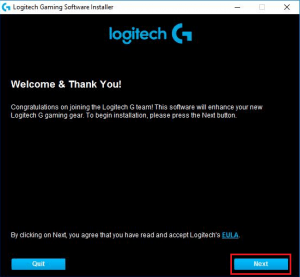 logitech options install stuck
