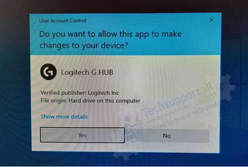 logitech g hub not installing windows 10