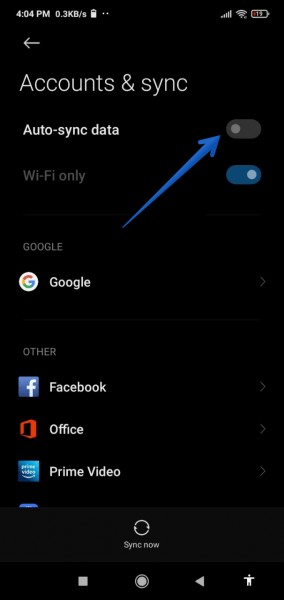 google backup and sync android