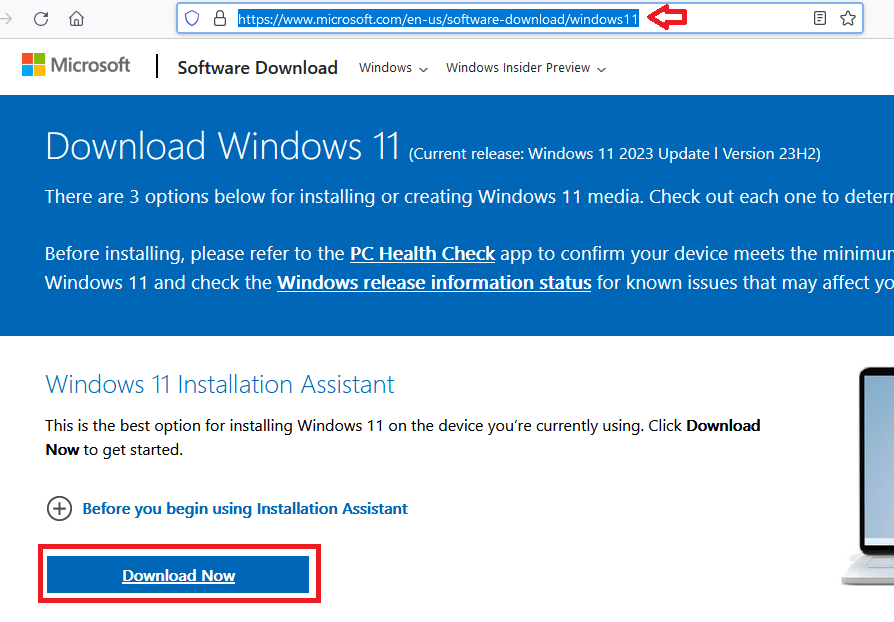 windows 11 Microsoft page
