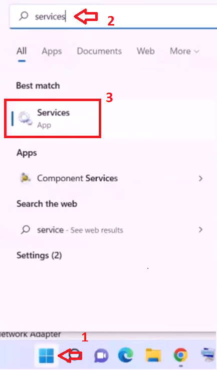 services search for them