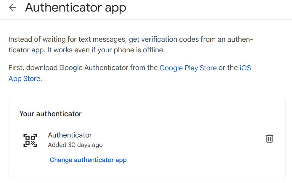 2 step verification